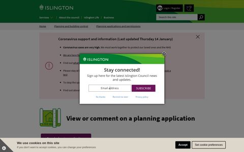 View or comment on a planning application | Islington Council