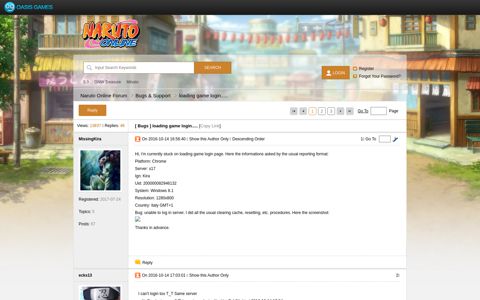 loading game login..... - Naruto Online Forum - Oasis Games