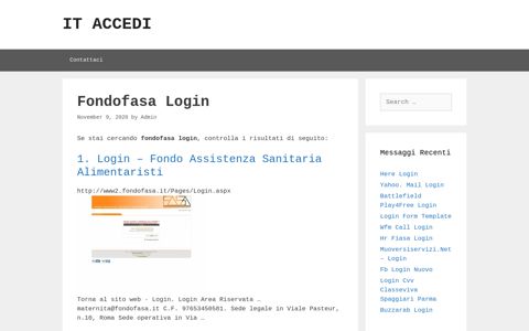 Fondofasa Login - ItAccedi
