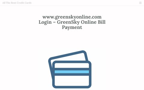 www.greenskyonline.com Login – GreenSky Online Bill ...