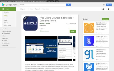 LearnVern - Learn Free Online Courses +Certificate – Apps ...