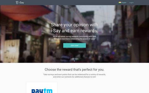 i-Say India - Earn rewards, take surveys