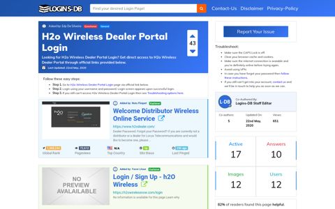 H2o Wireless Dealer Portal Login - Logins-DB