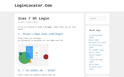 Icas 7 Sh Login - LoginLocator.Com