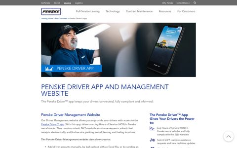 Penske Driver App - Penske Truck Leasing
