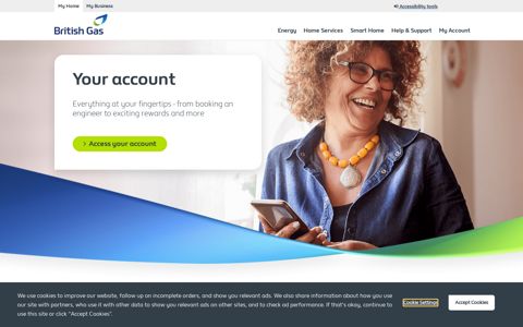Access to your online account - British Gas