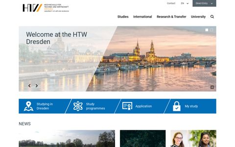 HTW Dresden: Start page