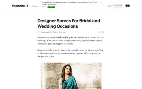 Designer Sarees For Bridal and Wedding Occasions | by ...