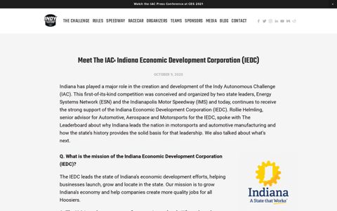 Meet The IAC: Indiana Economic Development Corporation ...