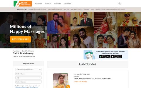 Find your perfect Bharat Gabit Bride ... - Bharat Gabit Matrimony