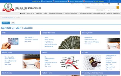 Individual - Income Tax Department