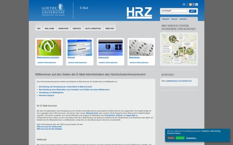 Goethe-Universität — E-Mail - Hochschulrechenzentrum