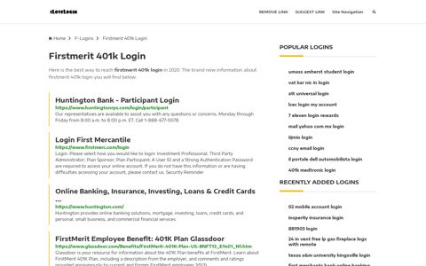 Firstmerit 401k Login ❤️ One Click Access - iLoveLogin