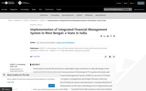 Implementation of Integrated Financial Management System ...