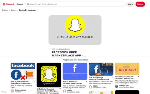 SnapChat Log in and SignUp with Facebook | SnapChat ...