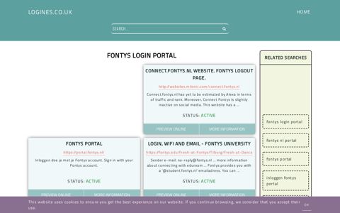 fontys login portal - General Information about Login