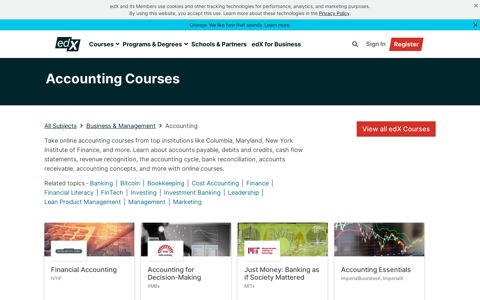Learn Accounting with Online Courses | edX