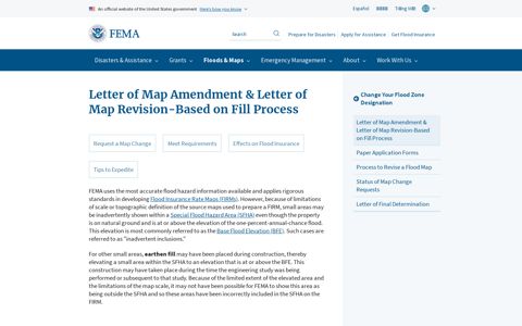 Letter of Map Amendment & Letter of Map Revision ... - FEMA