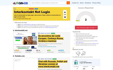 Interkontakt Net Login - A database full of login pages from all ...