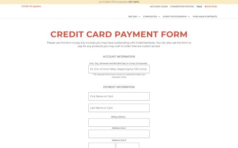 pay online - GreekYearbook