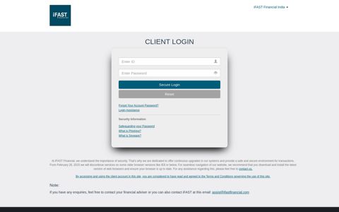 Client Login - iFAST Financial | iFAST Financial