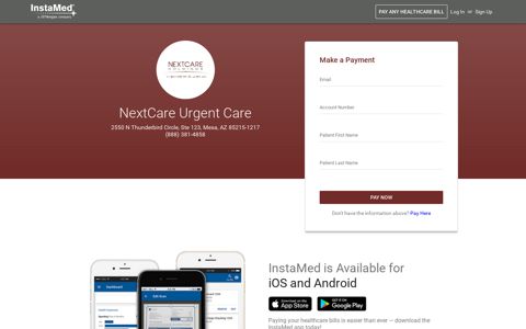 NextCare Urgent Care - Patient Portal - Home