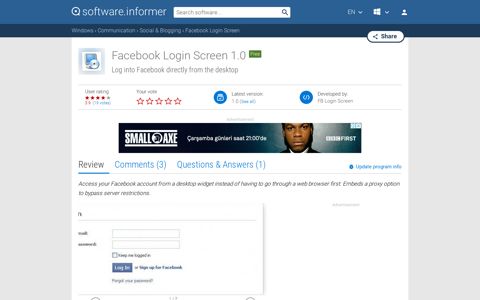 Facebook Login Screen Download - This is a simple desktop ...