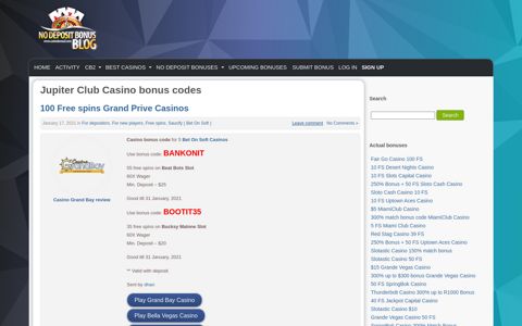 Jupiter Club Casino No Deposit Bonus Codes 2020 #1