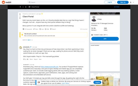 Client Portal : msp - Reddit