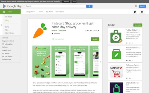 Instacart: Shop groceries & get same-day delivery - Apps on ...