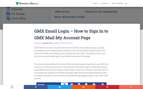 GMX Email Login - How to Sign In to GMX Mail My Account ...