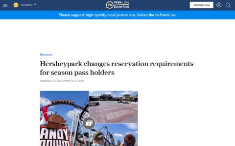 Hersheypark changes reservation requirements for season ...