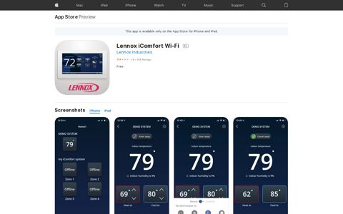 ‎Lennox iComfort Wi-Fi on the App Store