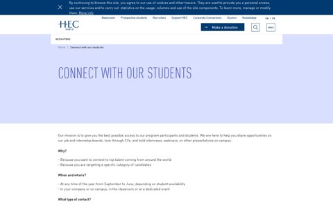 Connect with our students | HEC Paris