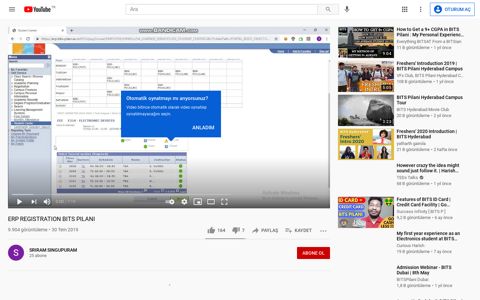ERP REGISTRATION BITS PILANI - YouTube