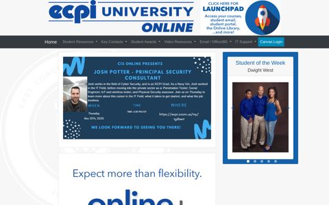 Welcome to ECPI Online