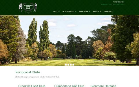 Reciprocal Clubs | Goulburn Golf Club