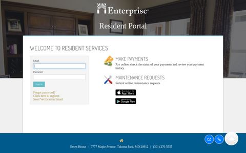 Login to Essex House Resident Services | Essex House