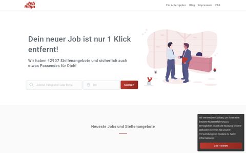 JobNinja - Jobs und Stellenangebote per Like | Jobbörse