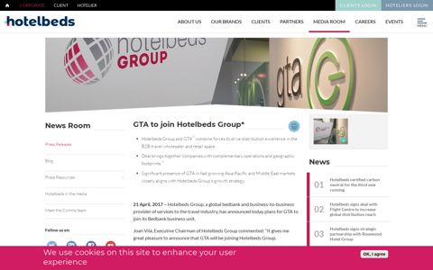 GTA to join Hotelbeds Group* | Hotelbeds
