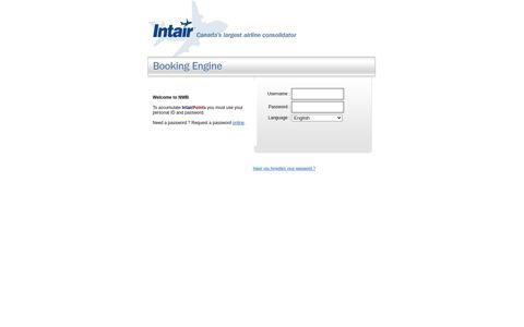 Booking Engine - Intair