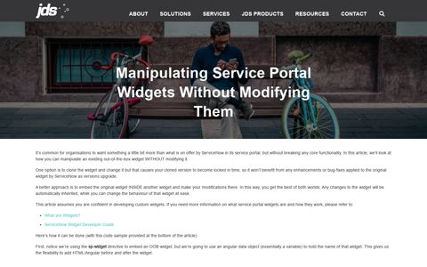 Manipulating Service Portal Widgets Without Modifying Them ...