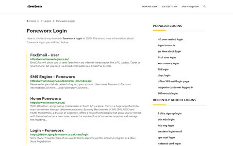 Foneworx Login ❤️ One Click Access - iLoveLogin