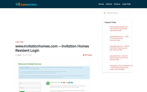 www.invitationhomes.com - Invitation Homes Resident Login ...