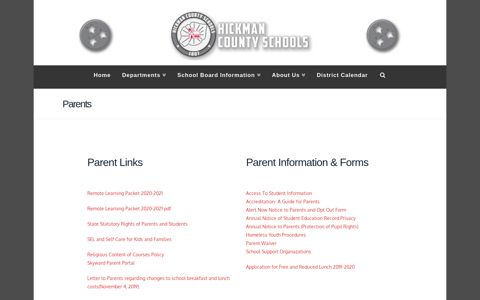 Parents | Hickman County Schools