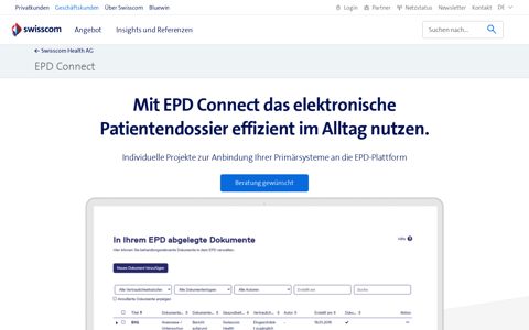 EPD Connect | Swisscom