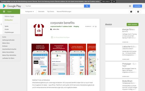 corporate benefits – Apps bei Google Play