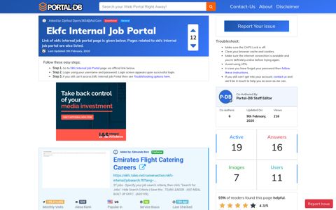 Ekfc Internal Job Portal