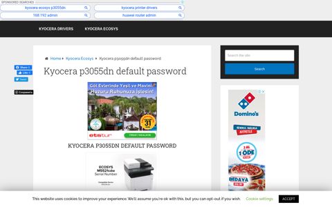Kyocera p3055dn default password - Kyocera Ecosys Driver ...