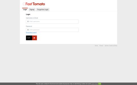 Login to Fast Tomato
